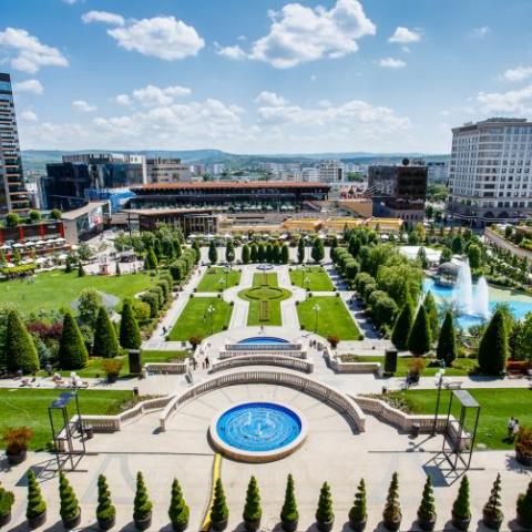 Panoramic view of the park