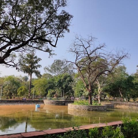 Pond for water recharge at Oxyzone