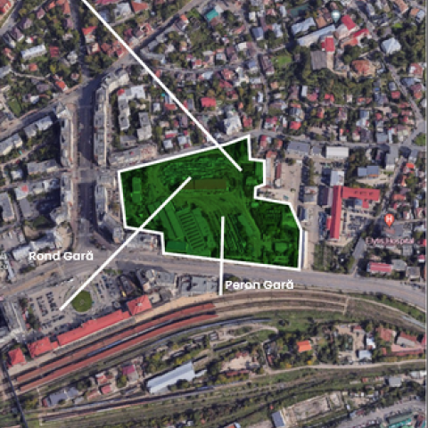 Planning of the area where green space would be allocated 