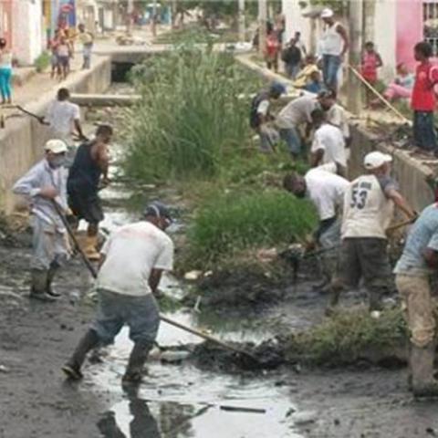 Cleaning of channel in the Boston Project