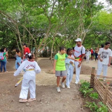 people visiting the park