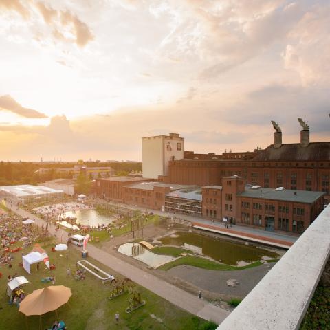 Overview over the property of the former industrial area