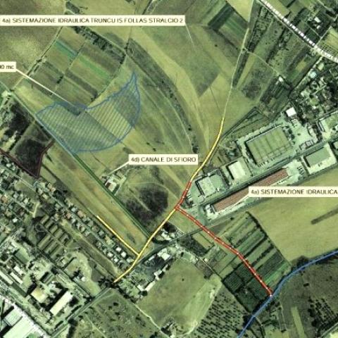 satellite image of the area of intervention