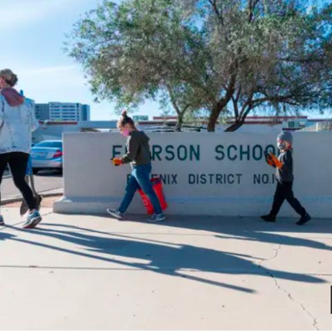Trees planted at Emerson Elementary