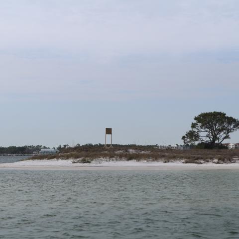 This photo shows the lower perdido islands