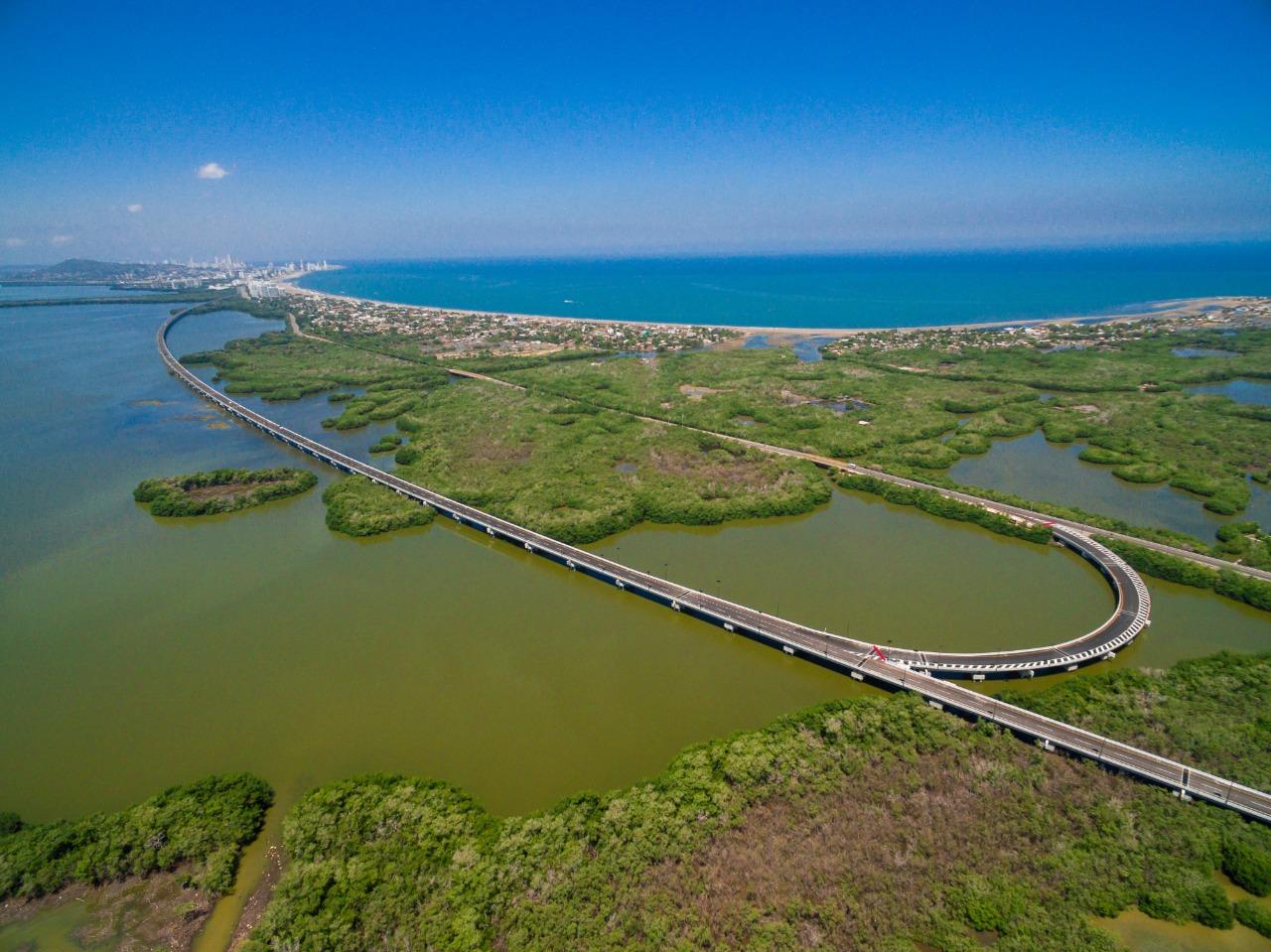 picture of the road next to the cienaga