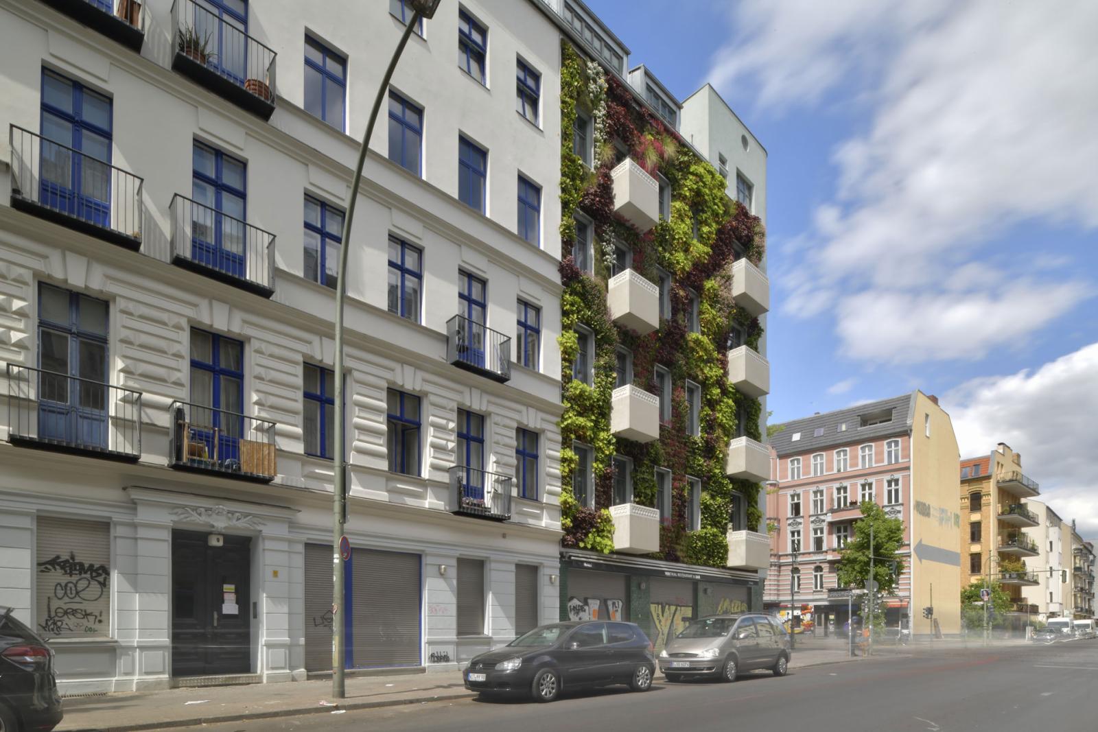 Residental house with green facade