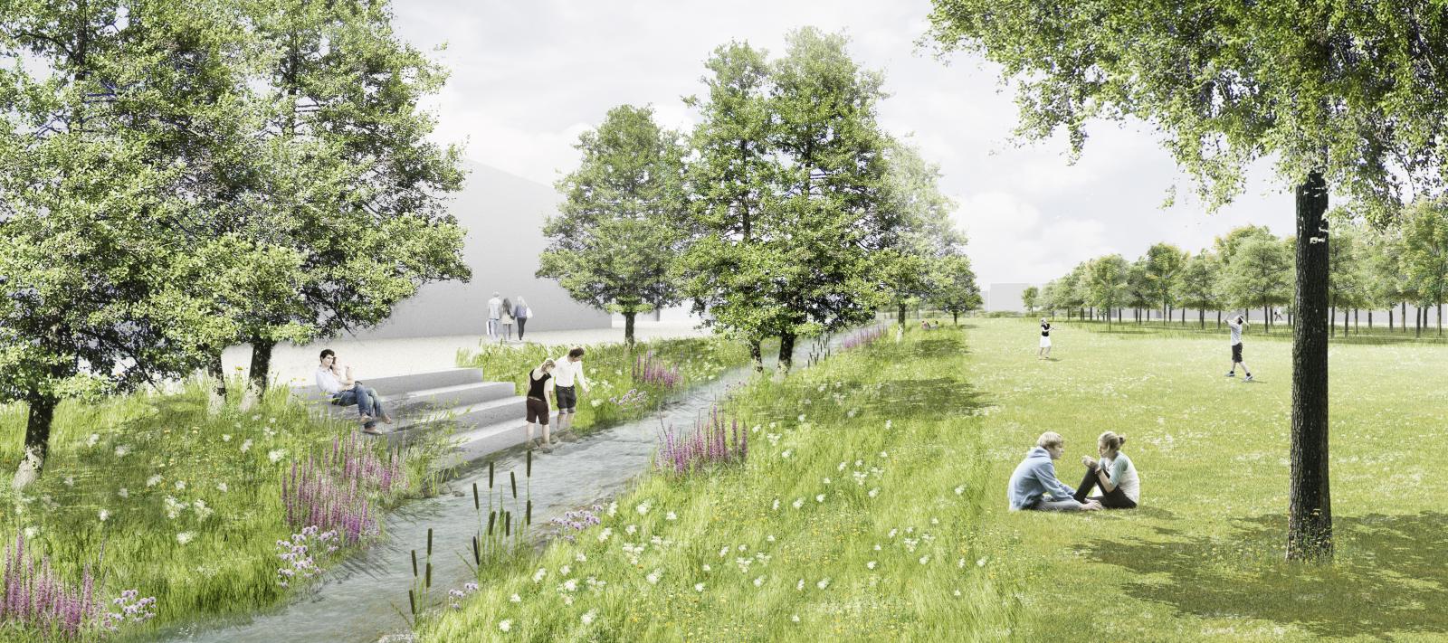 Reconstruction of Hachinger Brook (2012)