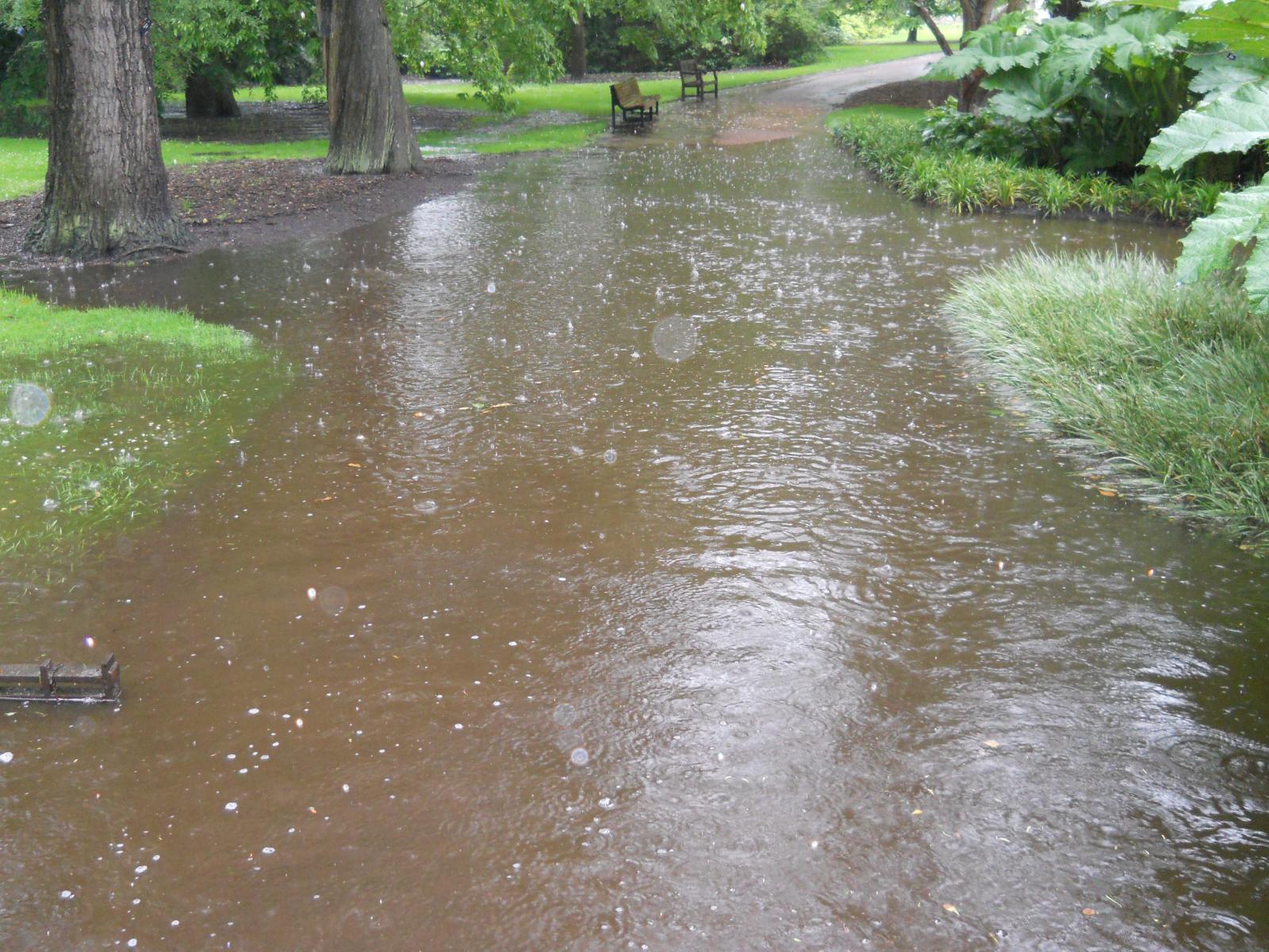 Flooding at the Royal Botanic Garden Edinburgh (2012)